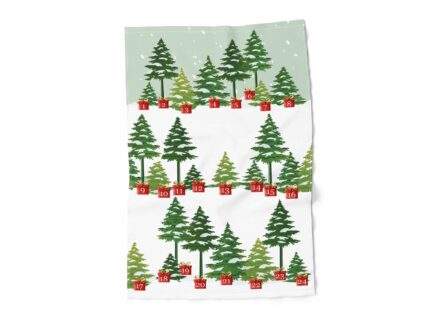 Linen towel with Advent Calendar Forest, PR3985