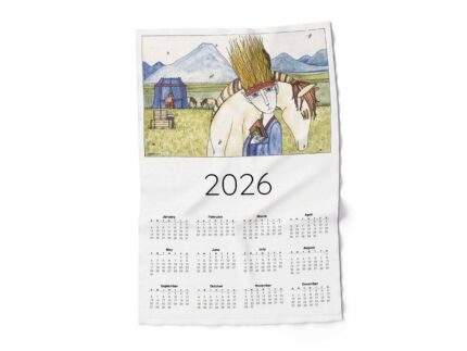 2026 Calendar Towel, Horse towel, PR4000