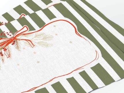 Placemats set, Christmas Stripes, PR3960
