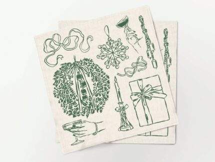 Napkins set, Holiday Sketch, PR4024