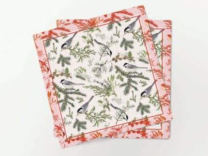 Napkins set, Nordic Birds, PR4028