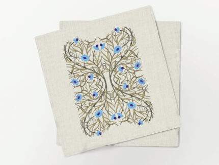 Napkin set, William De Morgan Blue Edition, 100% linen, PR4132