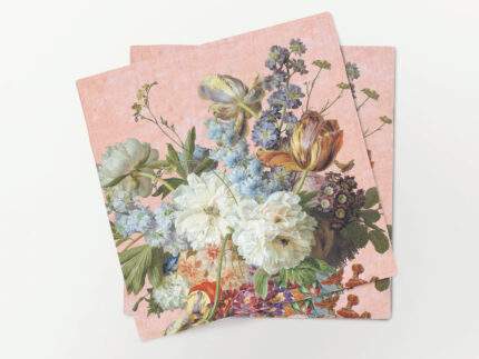 Napkin set, Gerard van Spaendonck Still Life, Pink Edition, 100% linen, PR4140