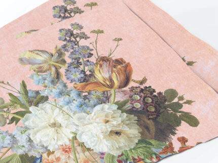 Placemat set, Gerard van Spaendonck Still Life, Pink Edition, 100% linen, PR4139