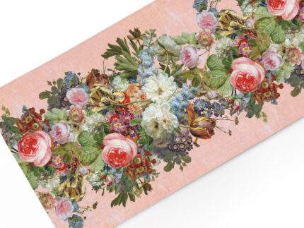 Table runner, Gerard van Spaendonck Still Life, Pink Edition, 100% linen, PR4137