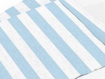 Placemat set, Blue Stripes, 100% linen, PR4155