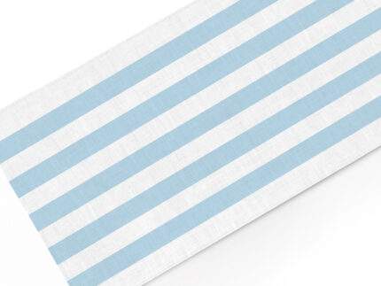 Table runner, Blue Stripes, 100% linen, PR4153