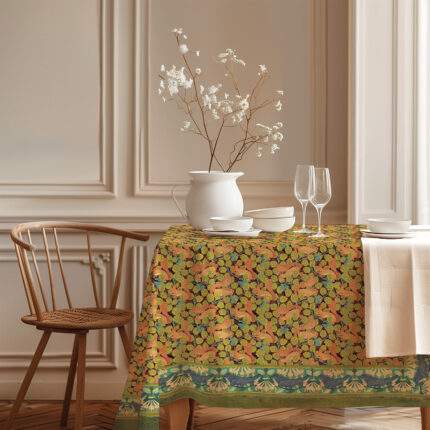 Tablecloth, Squirrels by Maurice Pillard Verneuil, 100% linen, PR4185